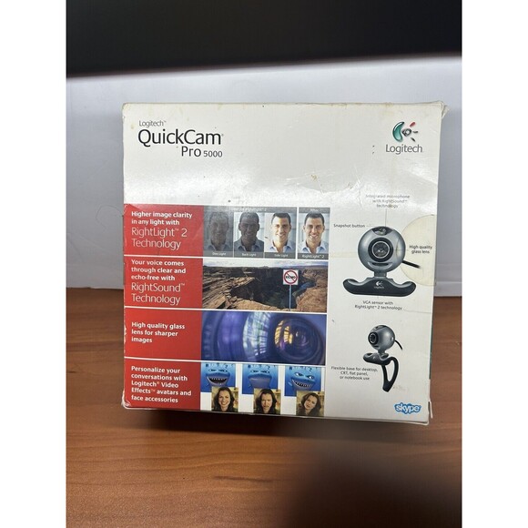 Logitech QuickCam Pro 5000 Webcam Windows 2000, XP OR VISTA - Picture 2 of 7